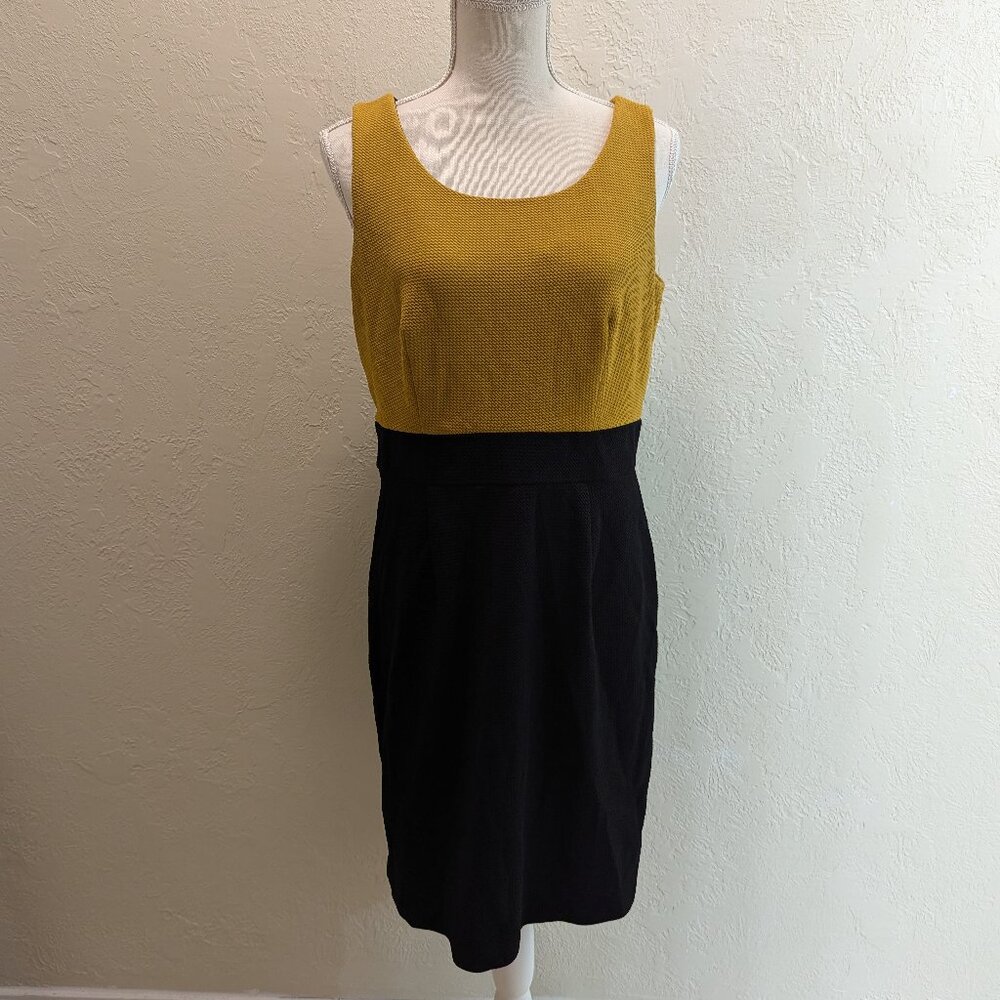 Black and yellow business dress.